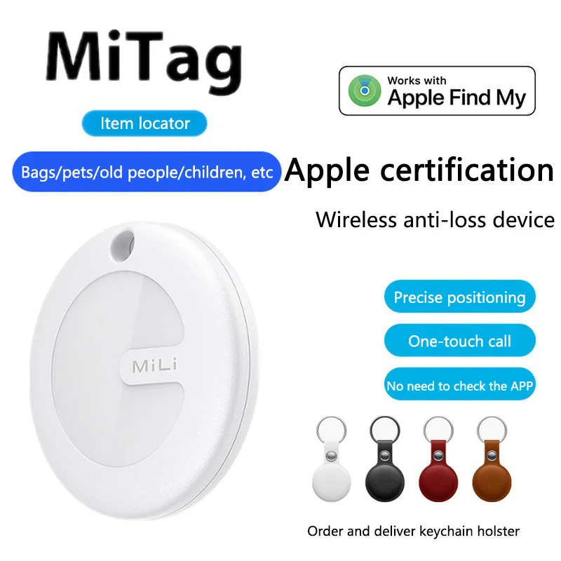 Mili MiTag מעקב Bluetooth Go עבור מערכת IOS מוצא פריטים ועובד עם Google מוצא את המכשיר שלי AirTag הגעות חדשות בשנת 2025