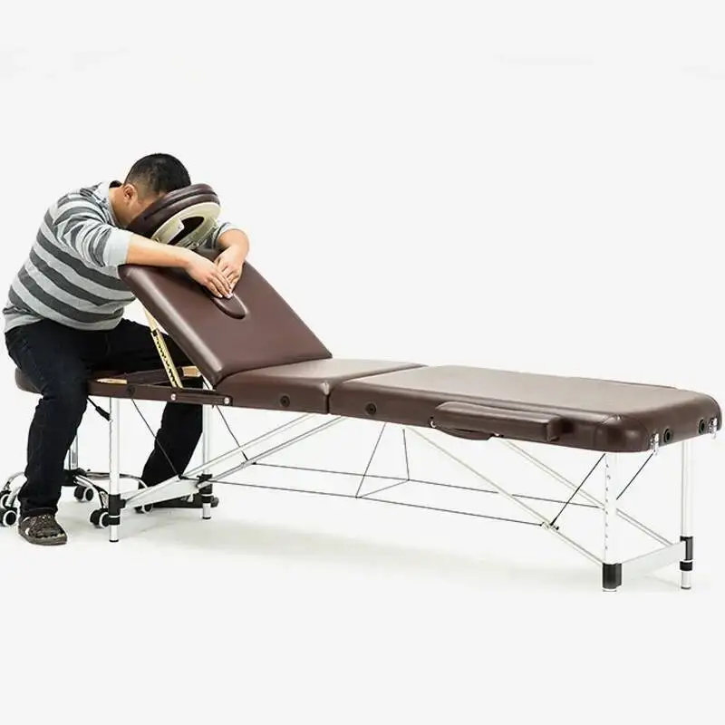 

Metal Massage Portable Beauty Single Folding Bed Bed Convertible Adults Headrest Sofa Cama Plegable Space Saving Furniture GM