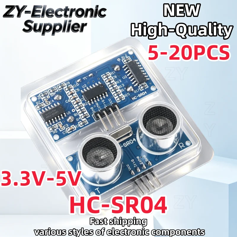 5-10-20Uds Brand New HC-SR04 HCSR04 Ultrasonic Ranging Module Distance Sensor 3.3V-5V Best Quality In Stock