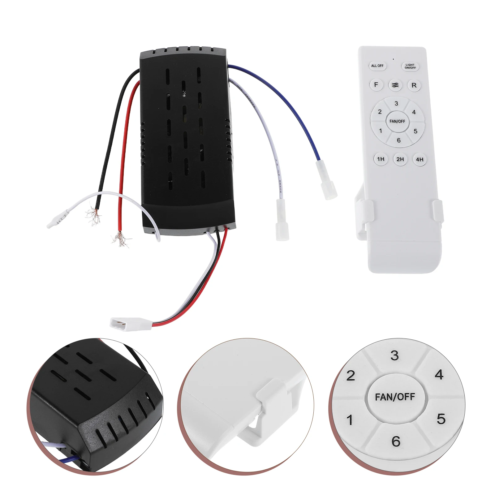 

1 Set DC Ceiling Fan Remote Control Kit Variable Speed Motor Controller 30W Universal Fan Light Driver Wireless Speed Regulator