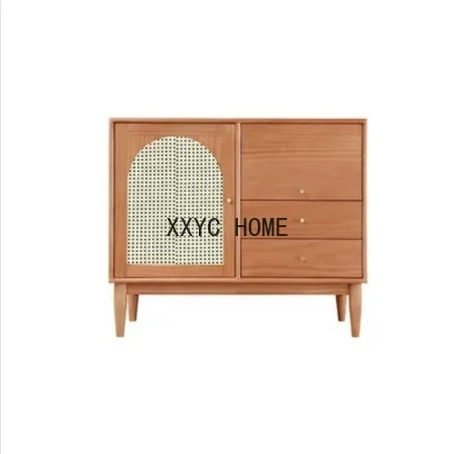 الخشب الصلب الأوسط القديم الطعام الجانب خزانة ضوء خزانة مشروبات فاخرة المدخل تخزين الشاي خزانة جانبية الأثاث #2