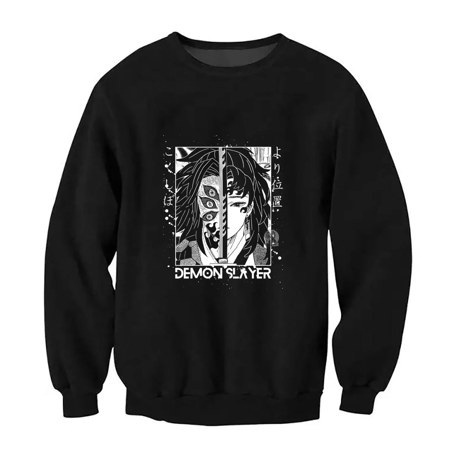 Fashion Anime Demon Slayers Kimetsu No Yaiba Tomioka Giyuu Printed Hoodies Mens Sweatshirt Pullover Long Sleeve Unisex Hoodie