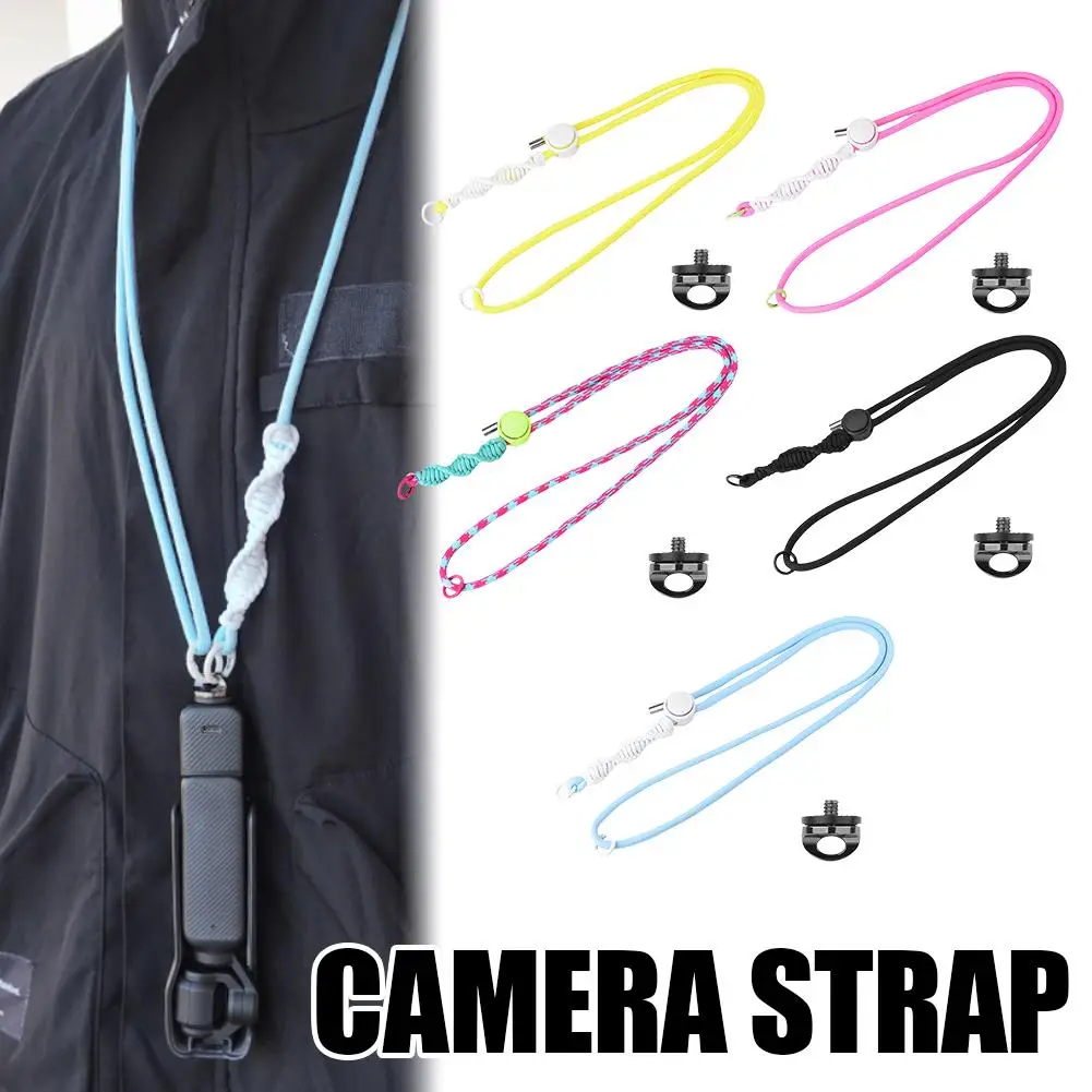 For DJI Osmo Pocket 3 Neck Strap Adjustable Neck Cord Lanyard Strap Crossbody Necklace Hanging Rope For Action Camera Lanya A1C3