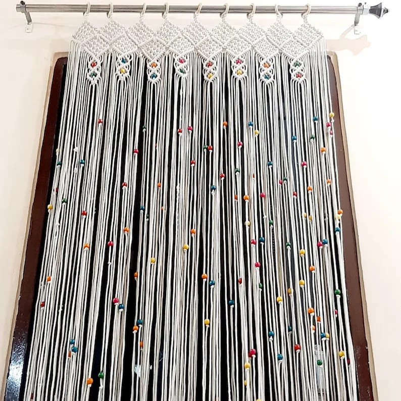 m*-Wall Hanging Sliding Beaded Curtain for Doorway Closet Door Room Dividers for Home Wedding Backdrop
