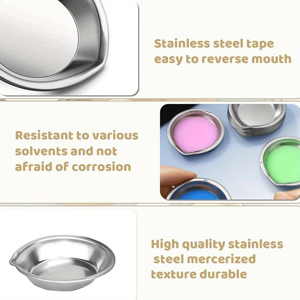 5 шт., мини-цветные миски для рисования, лотки для масляной краски, чашки для смешивания цветов краски, миксер для смешивания цветов, детский лоток для палитры живописи «сделай сам»