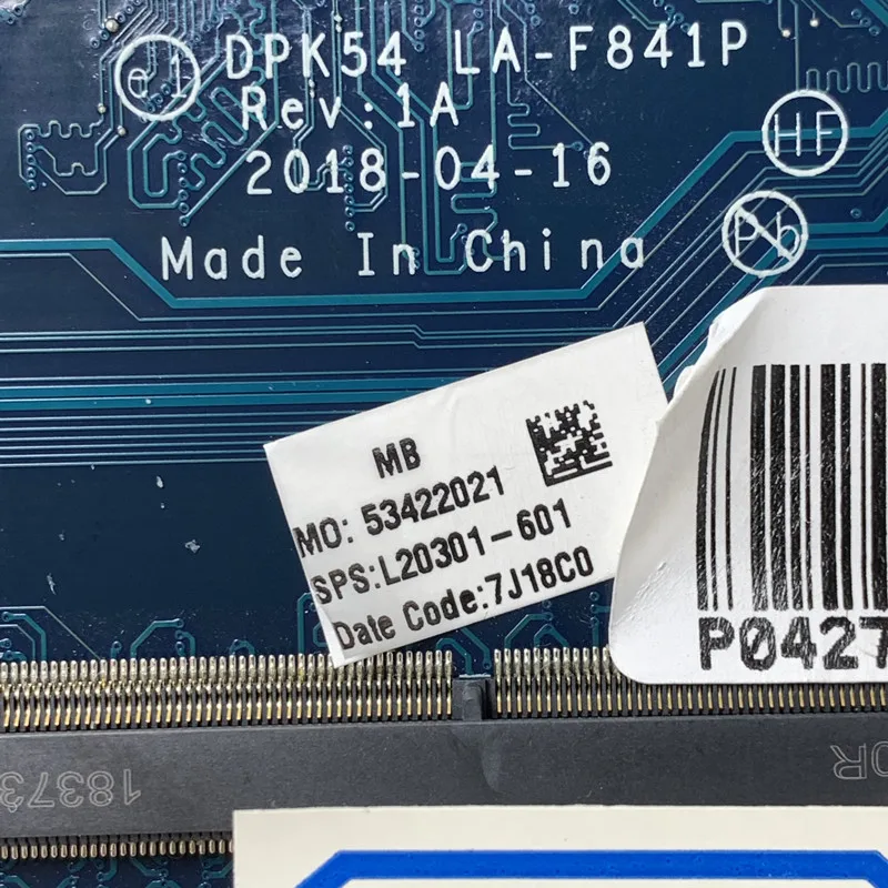 L20301-001 L20301-501 для ноутбука HP 15-CX, материнская плата с/SR3Z0 I5-8300H, CPU L20301-601 GTX1050TI, 100% протестирован