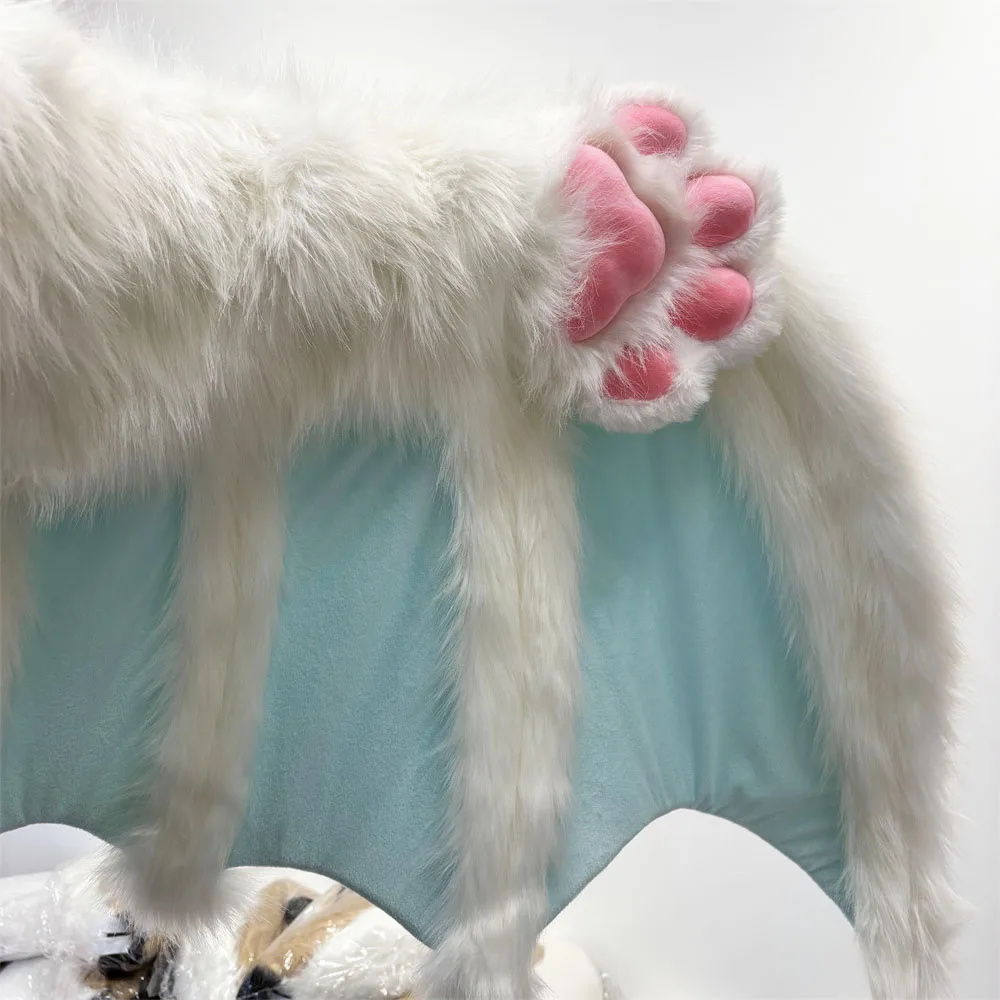 Aile de chauve-souris en fourrure simulée à la main, accessoires de Cosplay d'animaux pour hommes et femmes, accessoires de fête de mascarade de Club d'halloween et de Pub