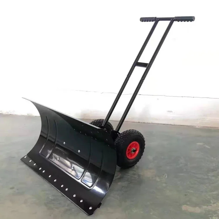 Home and Garden Yard Rolling snow sweeper machine snow removal machine with wheels Thickened wheeled rolling snow blade shovel