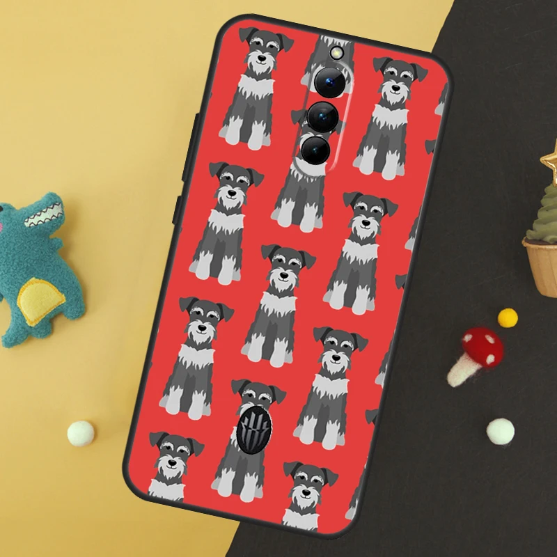 Cartoon Schnauzer Dog Phone Case For ZTE Nubia Red Magic 9 8 8S Pro Plus 5S 6R 5G 6 7 6S 7S Pro Protective Cover