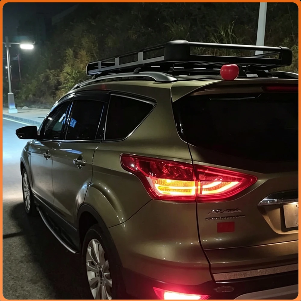LED Car Taillights Assembly for Ford Escape Kuge 2013-2016 Auto Rear Back Lamps Replacement Fog Brake Turn Signal Accessories