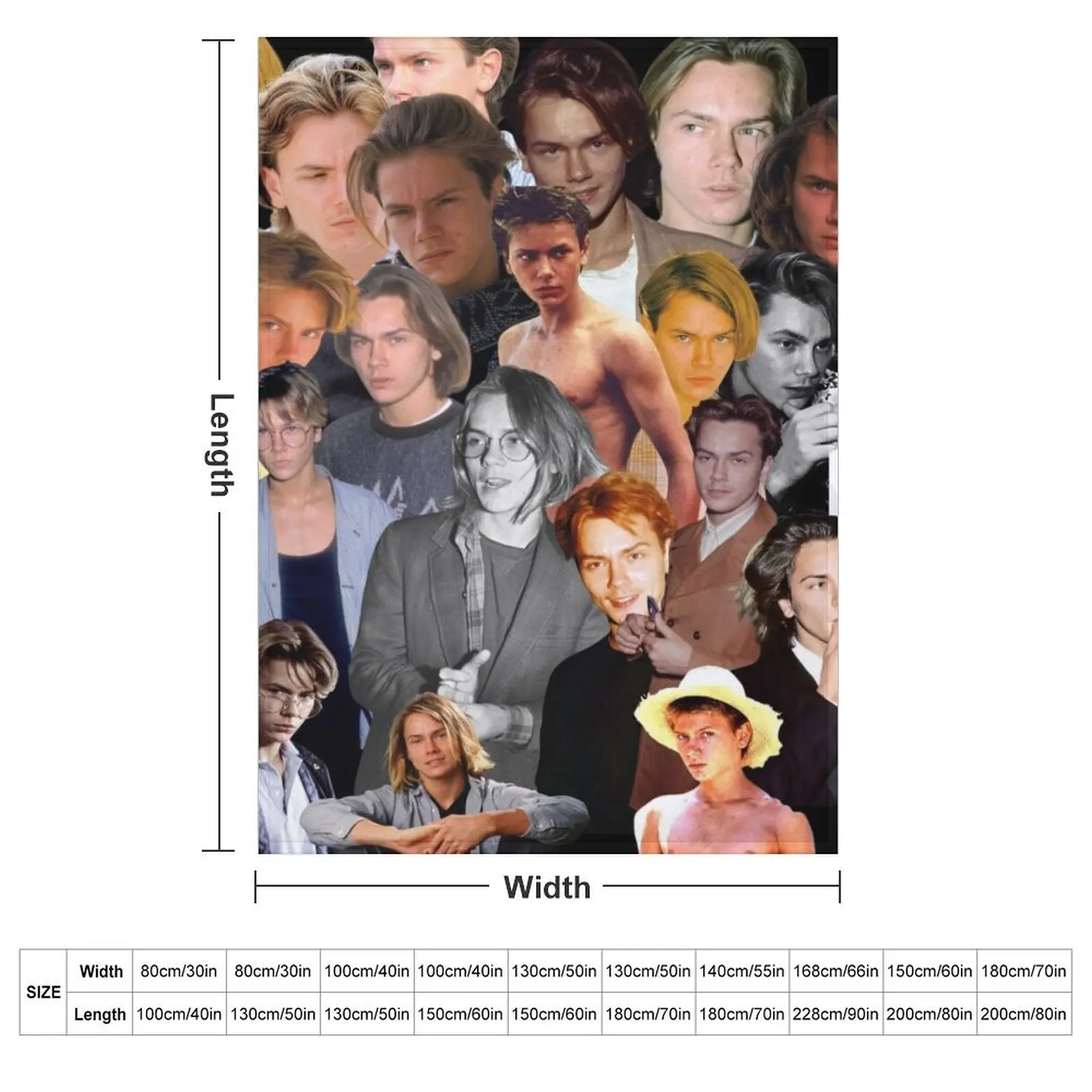 river phoenix photo collage Throw Blanket Luxury Decorative Sofa Plaid on the sofa for sofa Multi-Purpose Camping Blankets