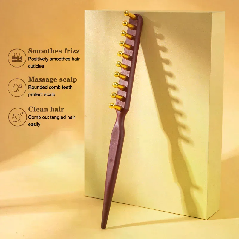 

Массажная расческа Meridian, антистатический инструмент Гуа Ша, сплав для релаксации зубов, массажная щетка для точки кожи головы, парикмахерская расческа для волос, массажный инструмент