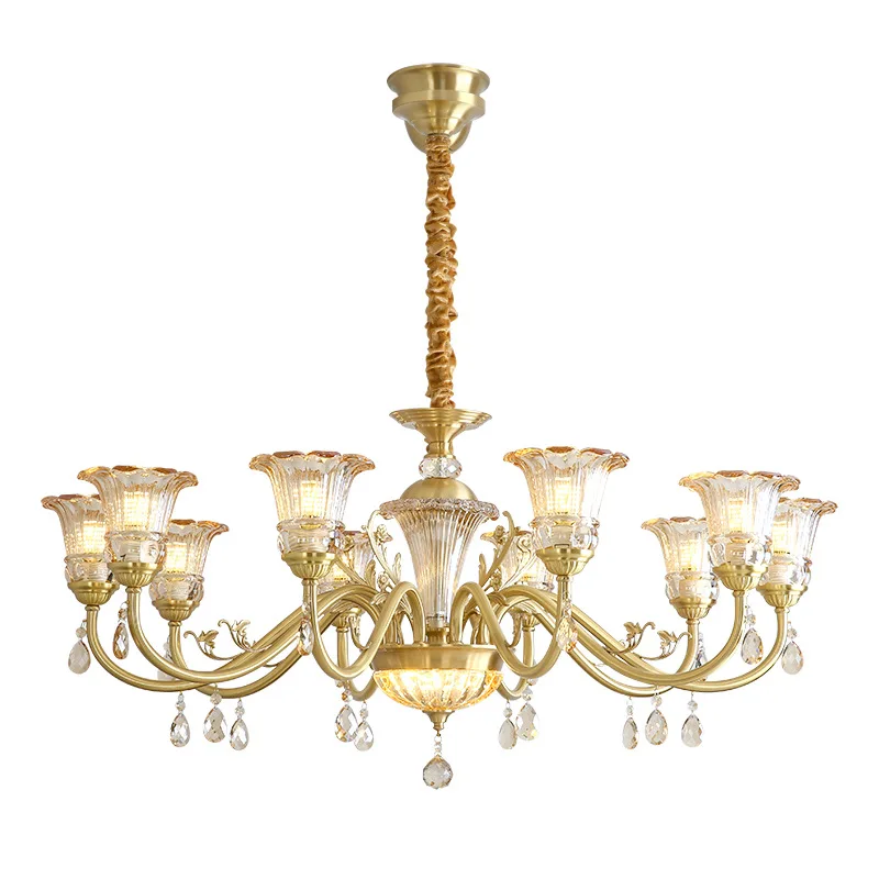 

Atmospheric living room main light, American retro villa duplex floor dining room bedroom light
