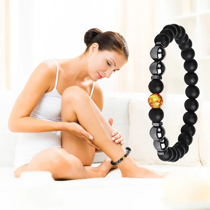 New Lymphatic Drainage Magnetic Bracelet Magnetic Lymph Detox Anklet Slimming Magnetic Therapy Anklets Health Care for Women Men