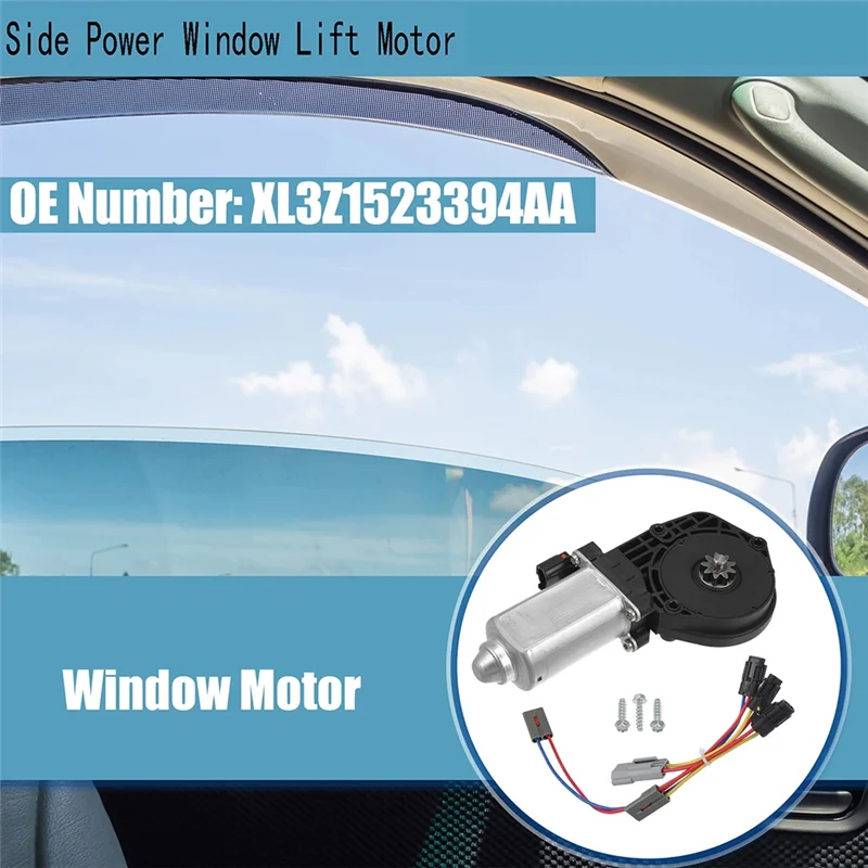 

Practical 1 Set Front Right Side Power Window Lift Motor With Wiring For Ford F-150 1997-2004 XL3Z1523394AA