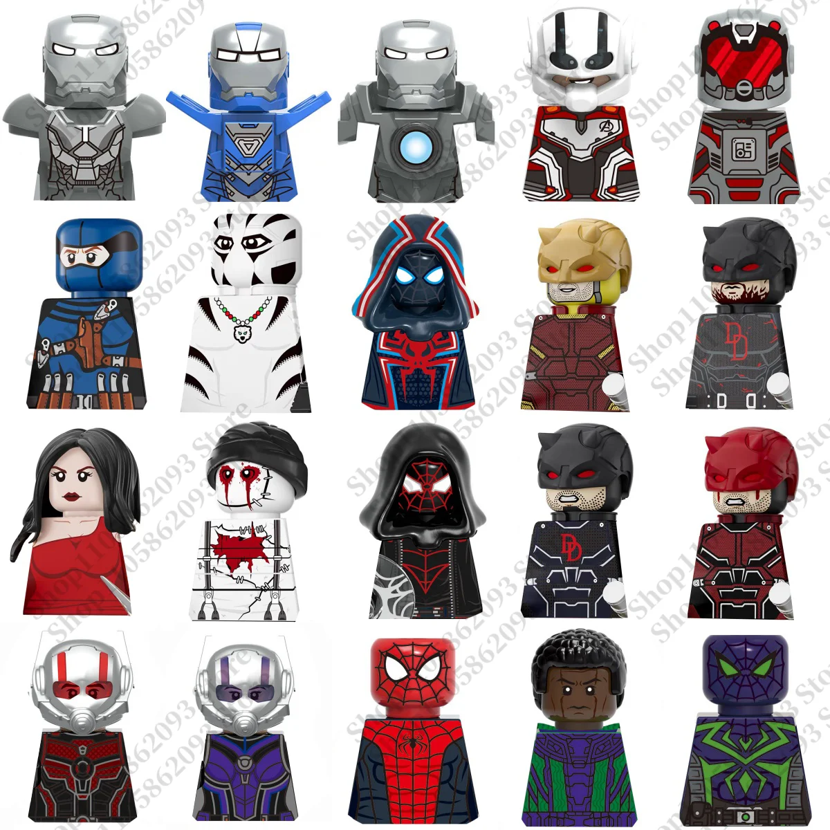 New Superhero TV6222 G0120 brick toys Suitable for collection Assembled toys Heroic character model building blocks party gifts