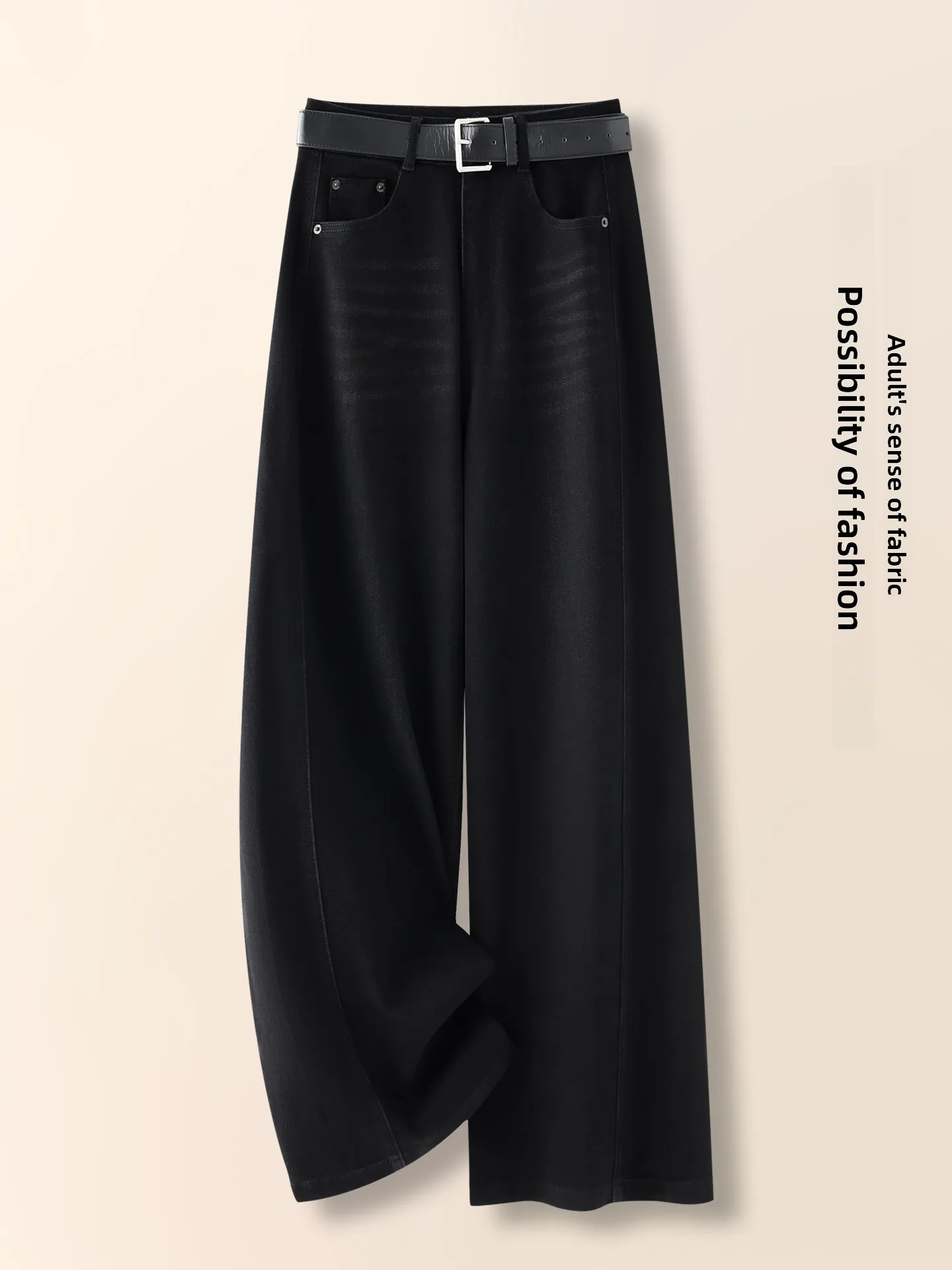 

Женские джинсы с высокой талией, расклешенные, черные, на флисовой подкладке, прямые, повседневные брюки, весна-осень-зима, с эффектом похудения