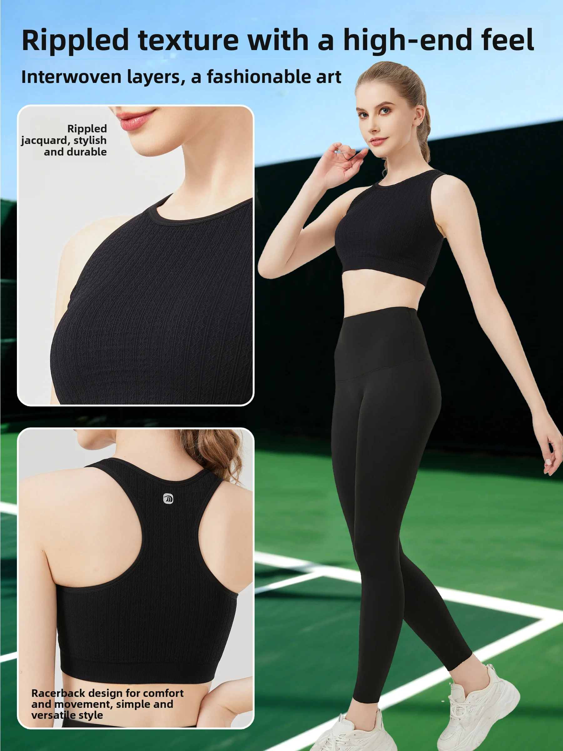 アニオ アウトドア スポーツ ベスト フィットネス 下着 ランニング ブラトップ アウトドア ウェアラブル ヨガ服 通気性 高弾性 ナイロン