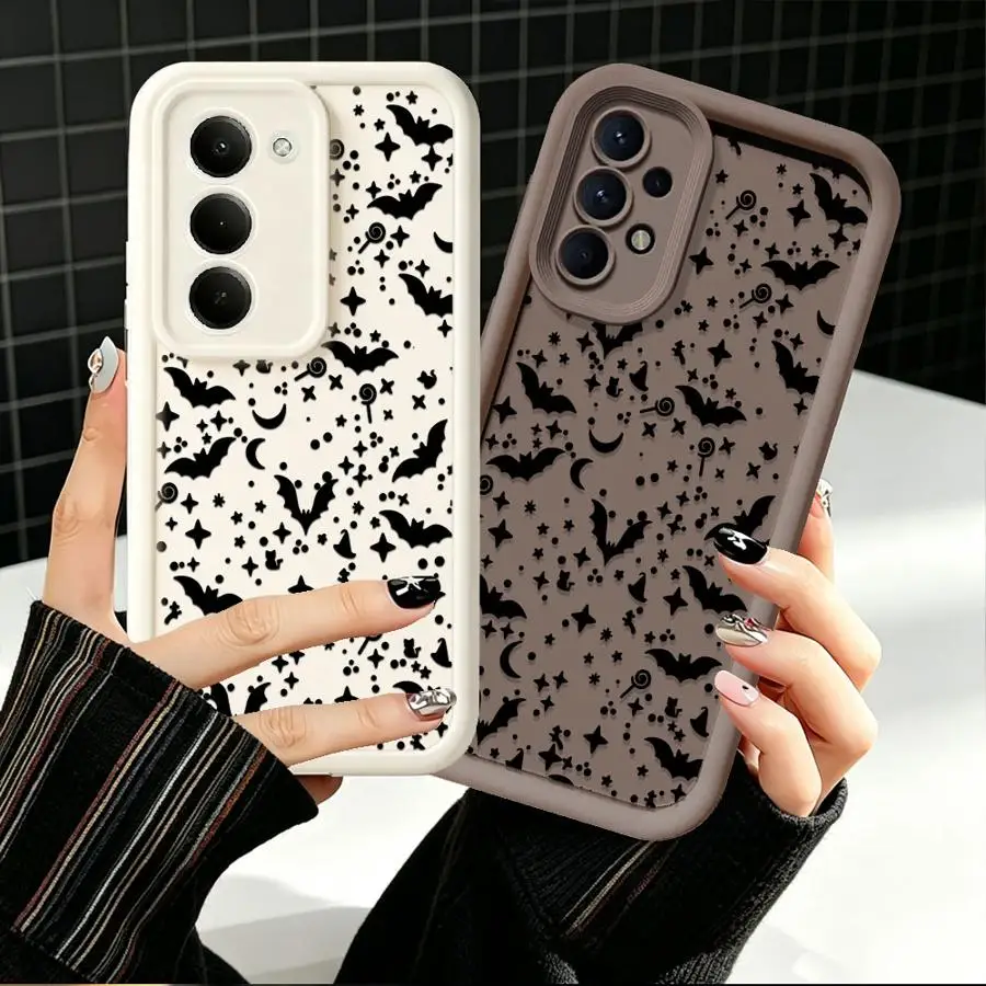 Bat Halloween Motif Phone Cover Case for Samsung Galaxy A14 A22 A05A73 A13 A30 A50 A52 A06 A36 A35 A17 A15 A24 A11 A21s A16 A25