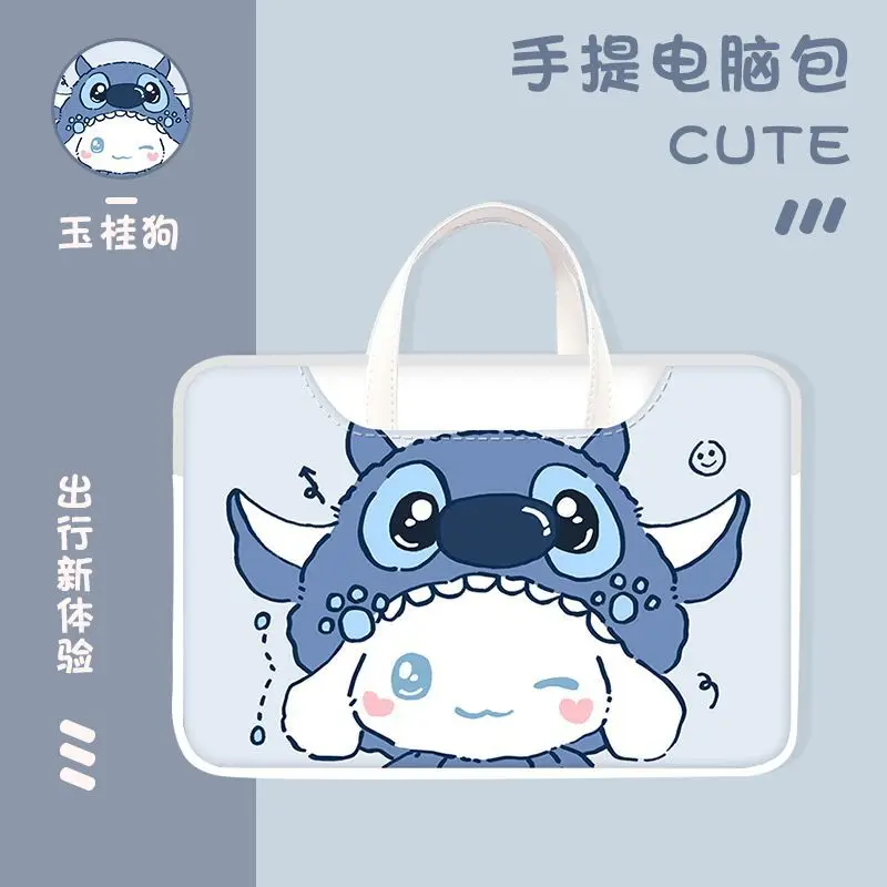 

Sanrio Hello Kitty Laptop Bag Cinnamoroll Cute Large Capacity Tablet Organizer Cartoon Handbag Laptop Case 15in 13in 14in 16in
