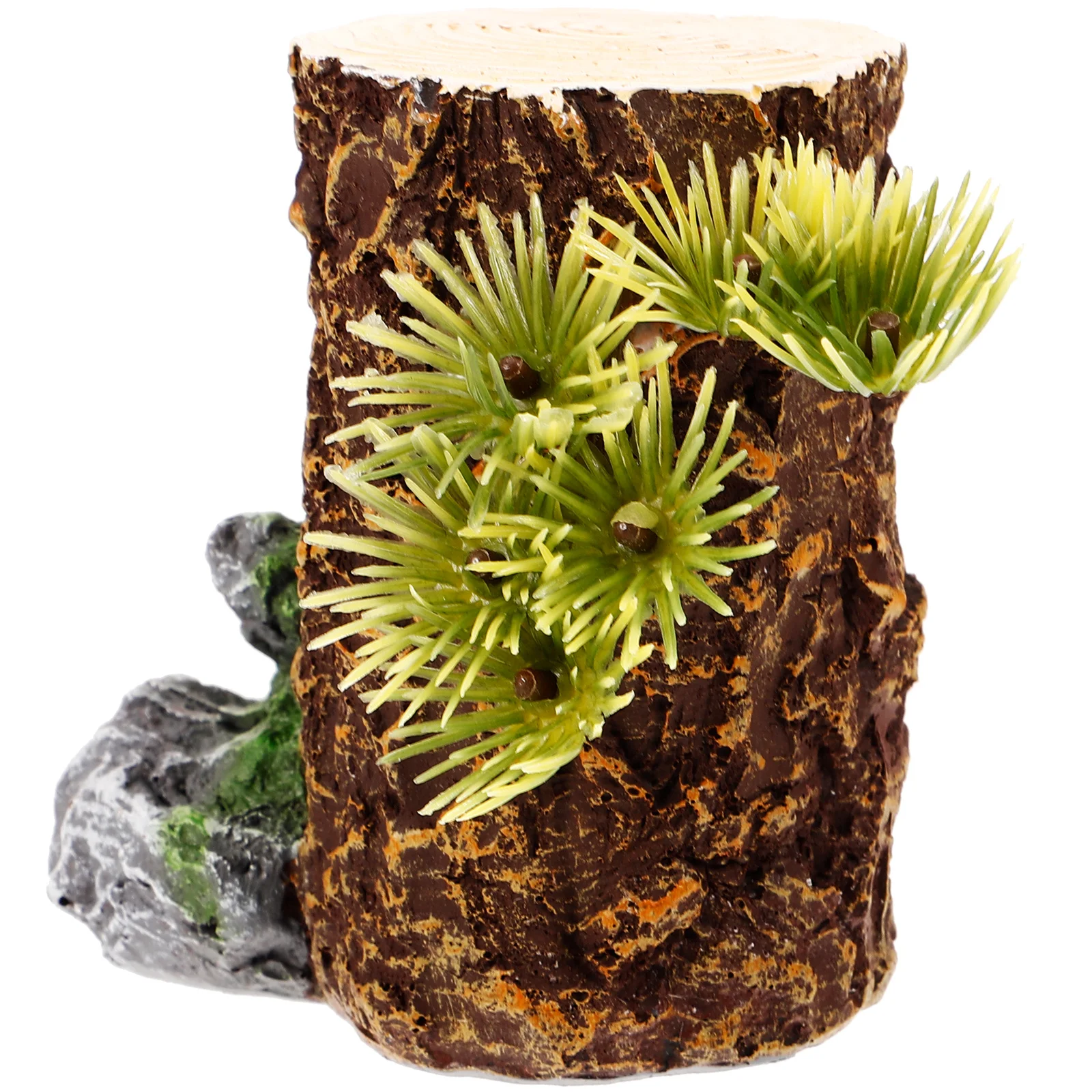 

Creative Aquarium Stump Resin Tree Trunk Decorative Lifelike Fish Tank Decoration Exquisite Workmanship Home Aquarium Stump