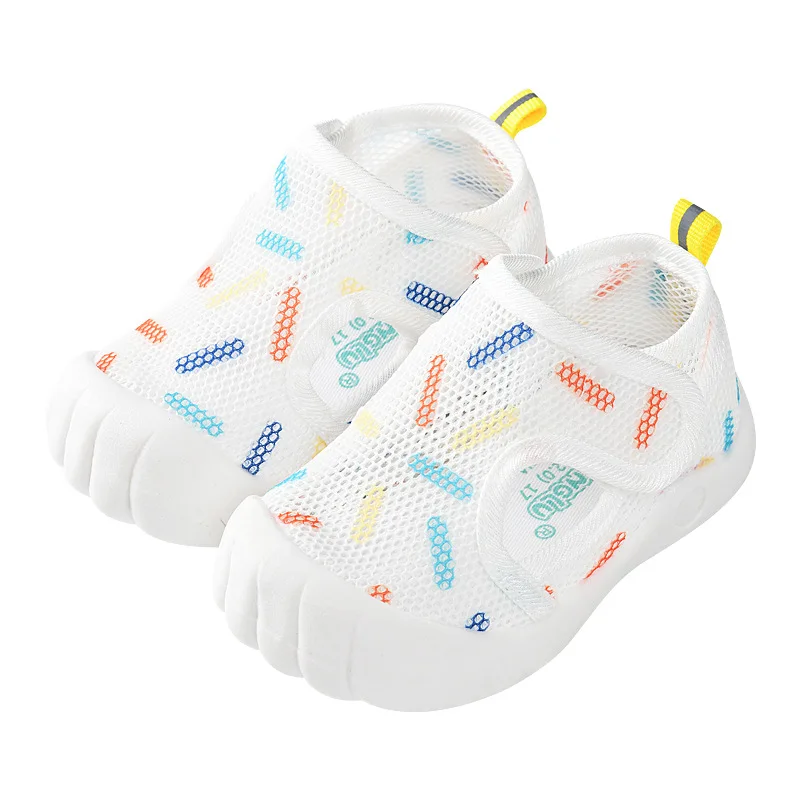 1-4t verão respirável malha de ar crianças sandálias do bebê unisex sapatos casuais anti-deslizamento sola macia primeiros caminhantes infantil