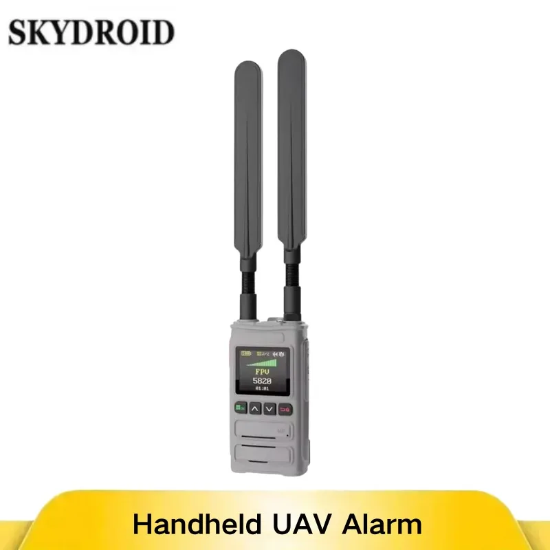 

Skydroid S12-8G Handheld Drone Detector, 8GHz 3-5km Range 6000mAh Battery, Supports Russian & English Alarms