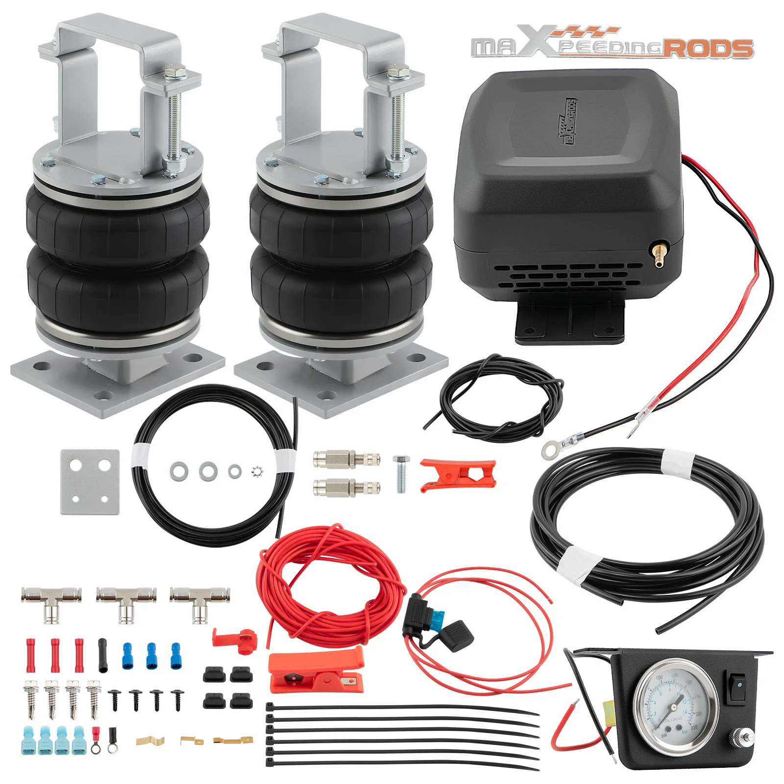 Air Suspension Spring Bag Compressor Kit For Ford Ranger Mazda BT-50 2012-2020 Rear Air Leaf Spring Bag Helper Compressor Kit