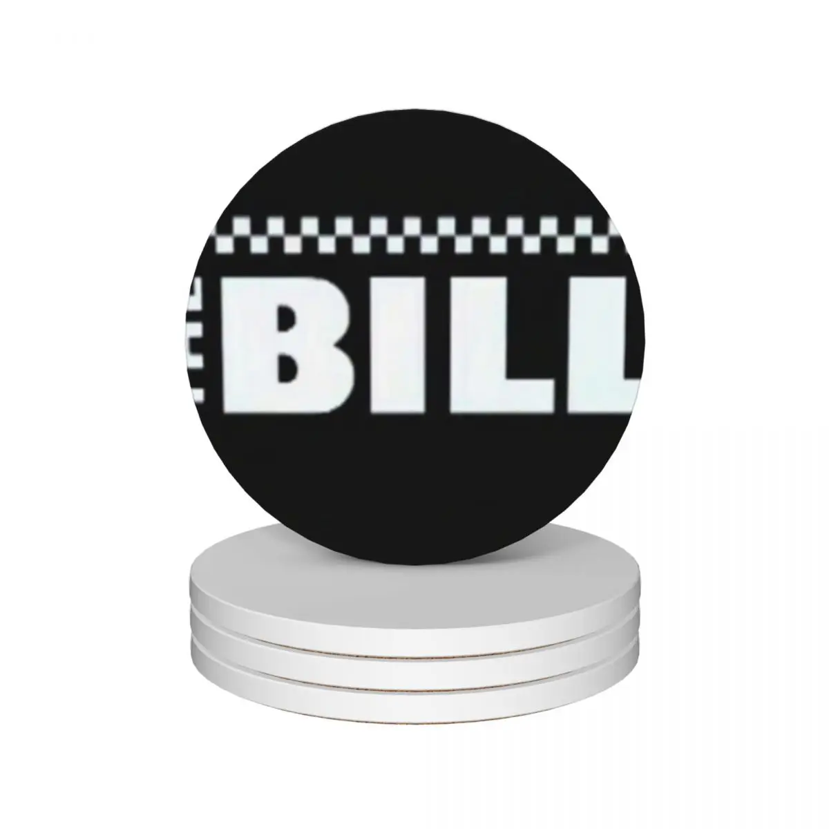 

The Bill Logo Ceramic Coasters (Set of 4) plate tea cup holders for ceramics cup holder Coasters