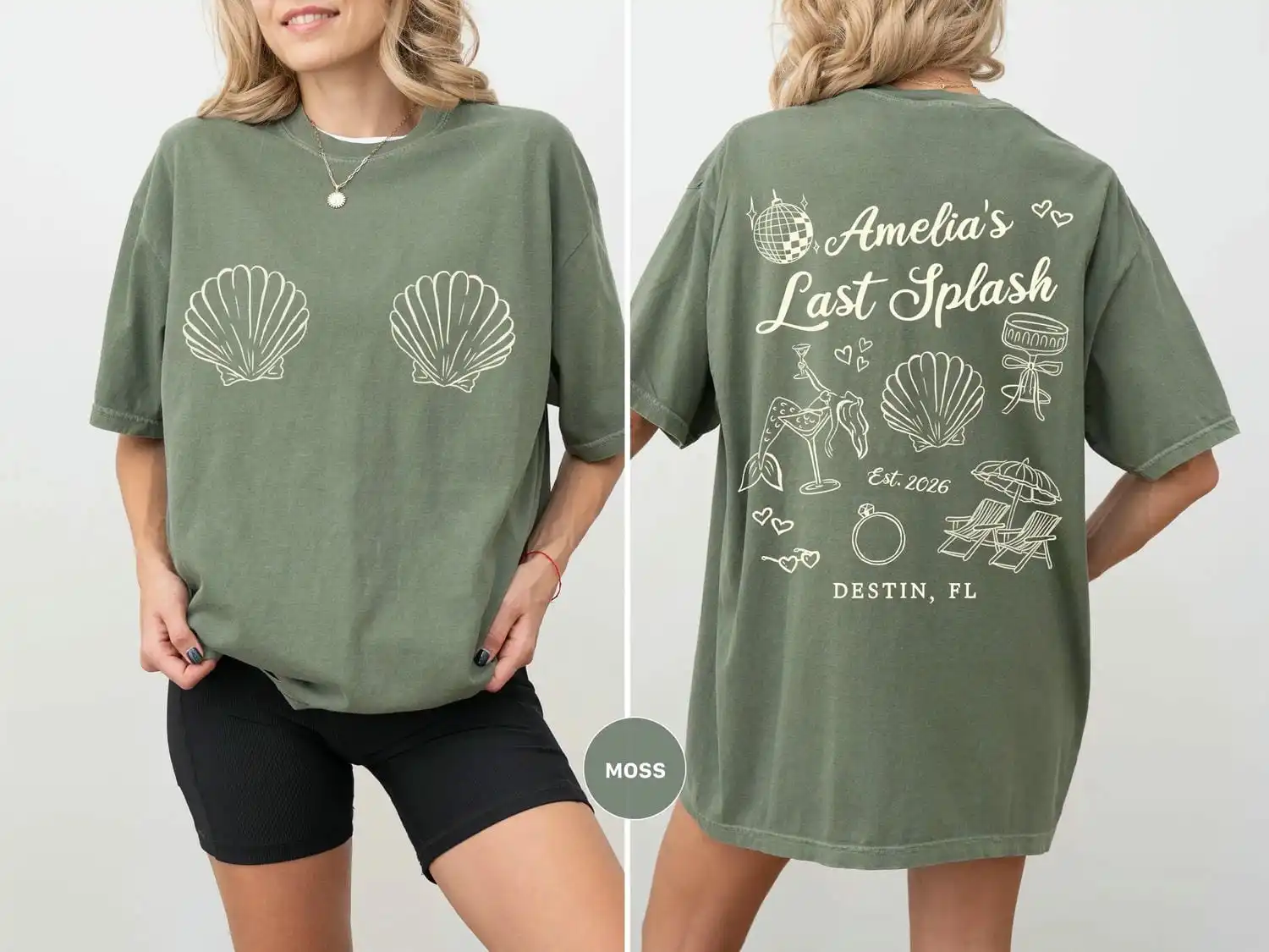 Last Splash Bachelorette Shirt Custom Beach Bachelorette Tee Bride Bach Weekend Tee Personalized Bridal Party Top Last Spash Top