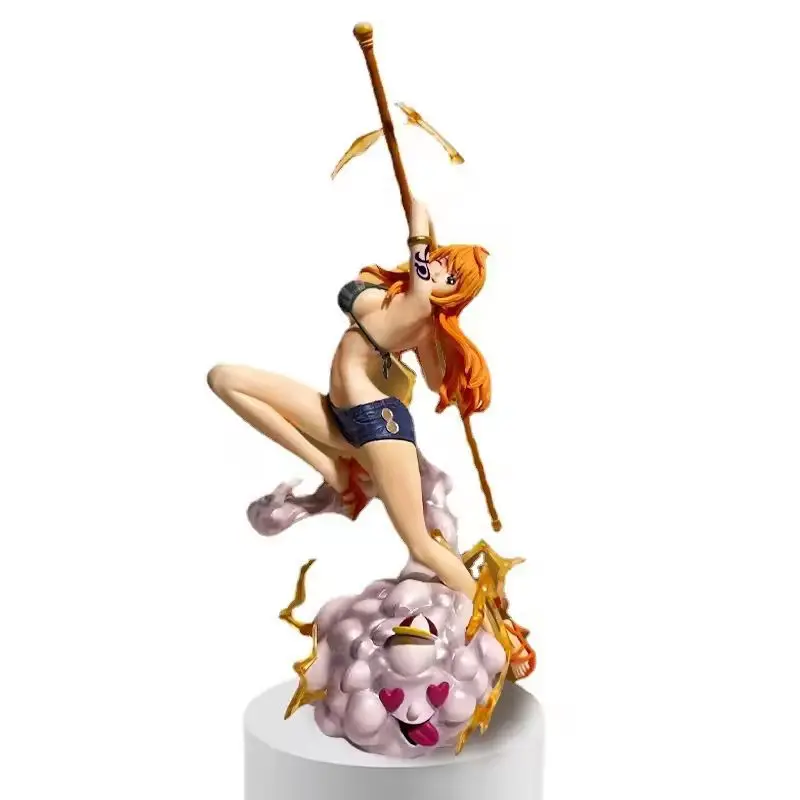 29cm One Piece Anime Figures Nami Action Figurine Trousers And Shorts Statue PVC Ornament Collectible Model Decoration Toy Gifts