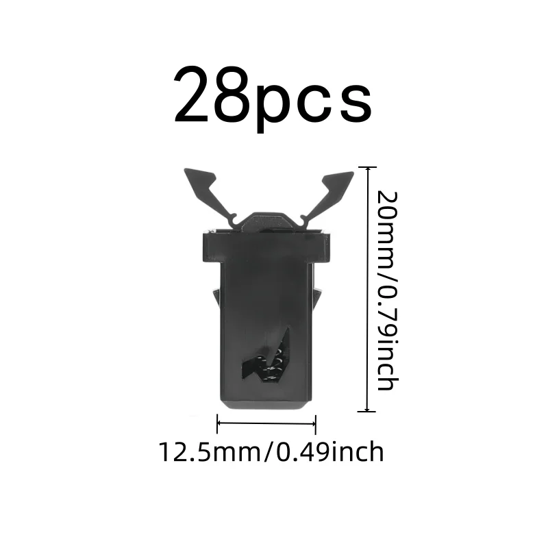 28 pcs Universal Replacement Push-Type Spring Clasps, great for Jewelry Boxes, Press-Type Self-Locking, Eyeglass Cases