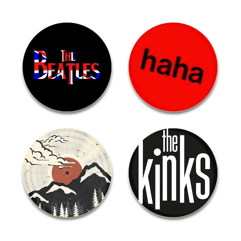 32/44/58mm Round High Quality Pop Singer Badge Music Album Cover Logo Brooches Accessories Fans Gifts Creative Soft Button Pins