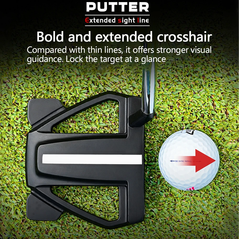 PGM Golf Putter für Männer & Frauen, Anti-Twist Mallet, für Rechts-/Linkshänder | Ball-Aufnahmefunktion, Ausrichtungshilfe – Detail 7