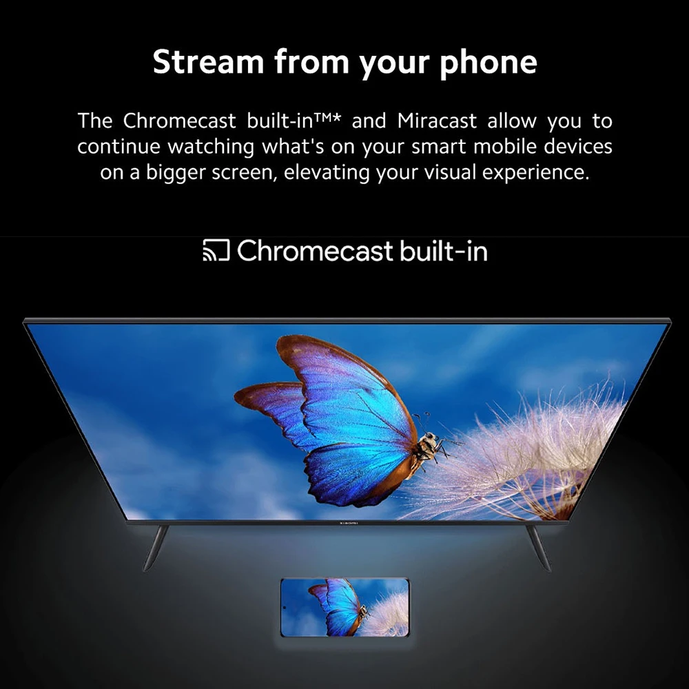 Xiaomi TV A 32، حجم صغير مع شاشة ملونة، صوت ديناميكي مع صوت دولبي ™ ، DTS-X وDTS Virtual:X، Top-end Metal Fini