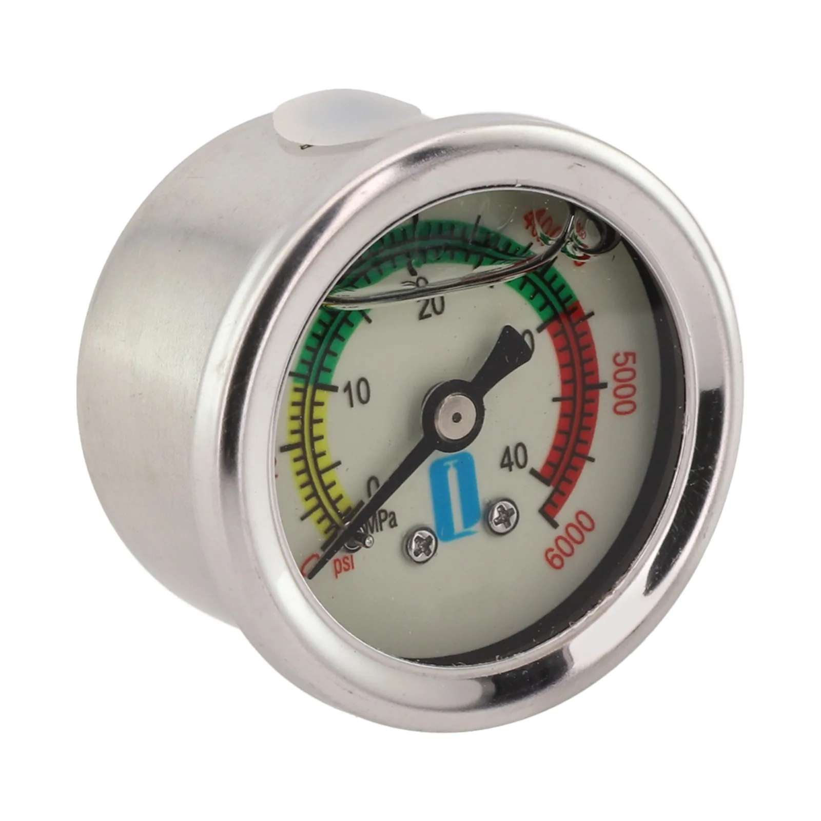 0-6000psi 0-40MPa Pool Filter Water Pressure Dial Hydraulic Pressure Gauge Meter Manometer 2in Stainless Steel Case