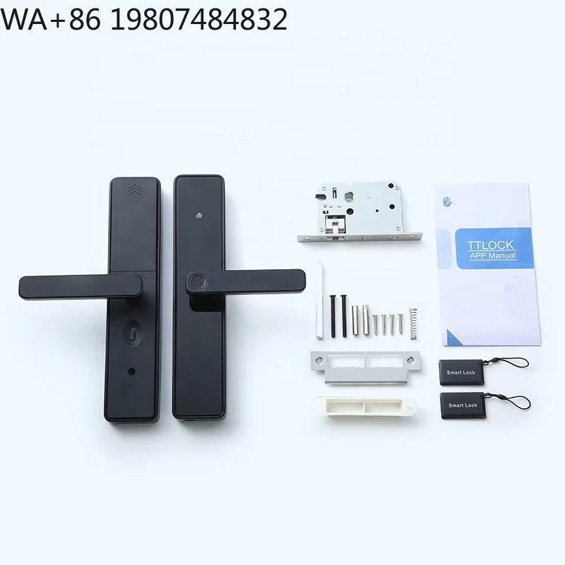 WiFi Touch Screen Digital Smart Lock Mobile App Control Fingerprint Password Mechanical Key Backup Villa Apartment Lock