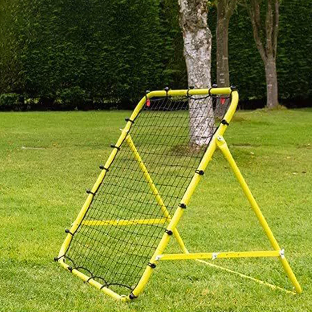 

Kickback Football Practice Net with 20 Elastic Ropes Target Goal Net Soccer Rebound Net Training Aid for Kids Teens & Adults