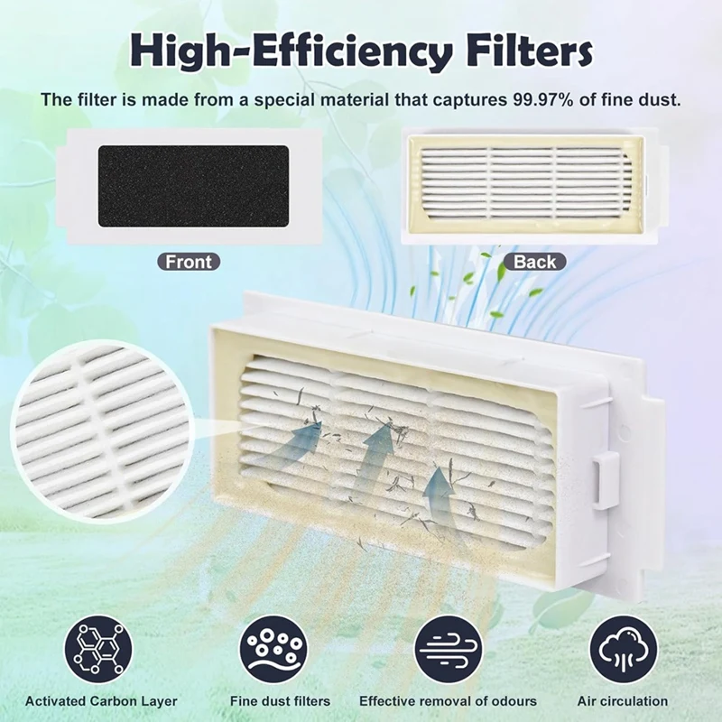 Сменные аксессуары, совместимые с Ecovacs Deebot T30 Pro OMNI/T30 OMNI/T30S, комбинированный полный робот-пылесос-AT64