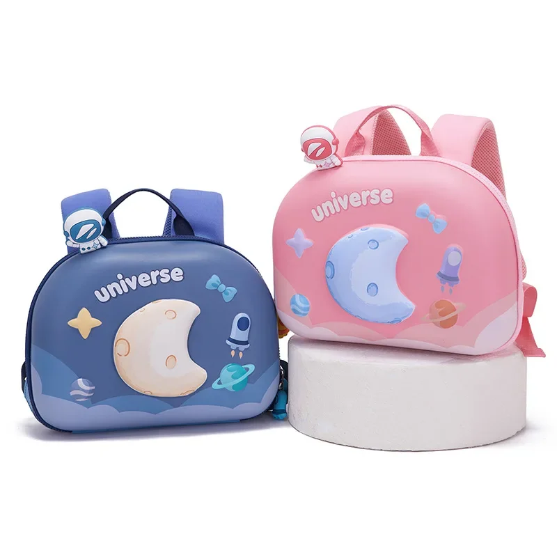 

Kindergarten Boys School Bags Three-Dimensional Outer Space Moon Walk Backpack for Kids Girls 2-6 Years Old Children Travel Bag