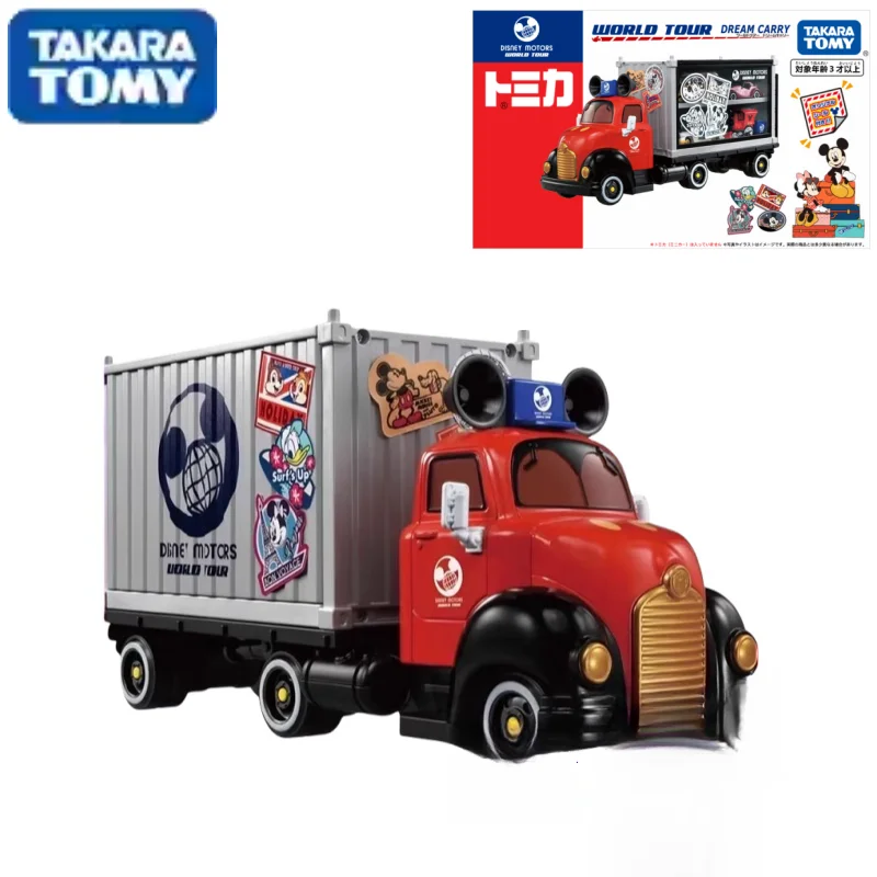 

TAKARA TOMYC Mickey Truck Truck Storage Box Gift toy 179092 alloy die cast simulation car model, boy toy, adult collection