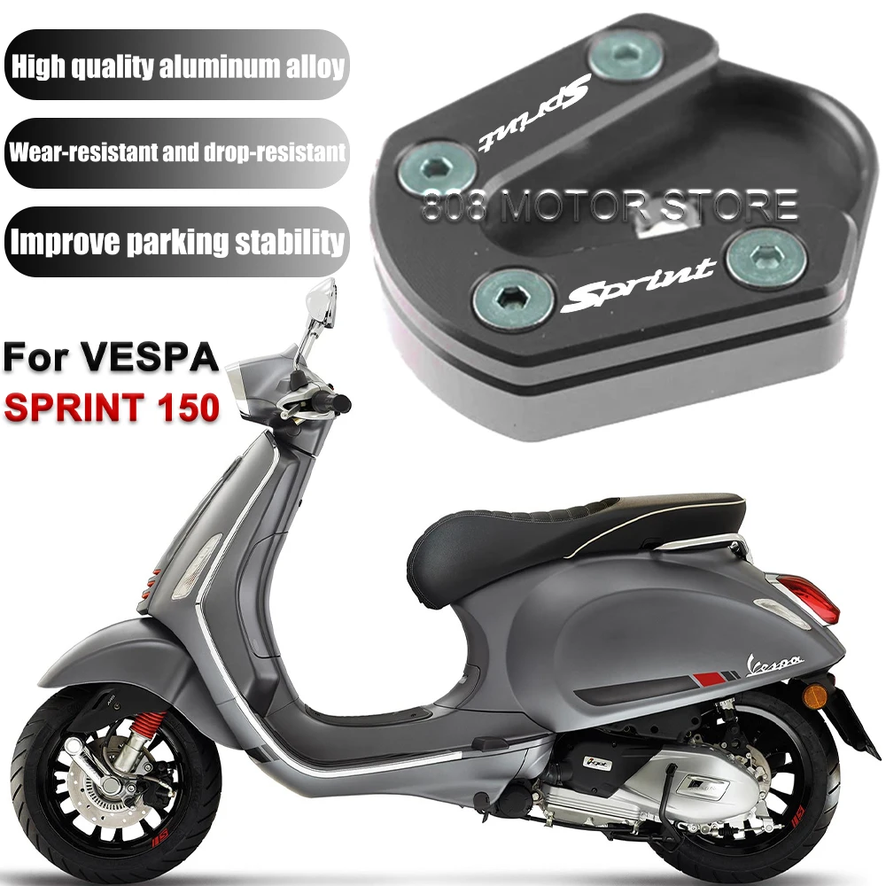 

For Vespa Sprint 150 sprint 150 Motorcycle Kickstand Foot Side Stand Extension Pad Support Plate
