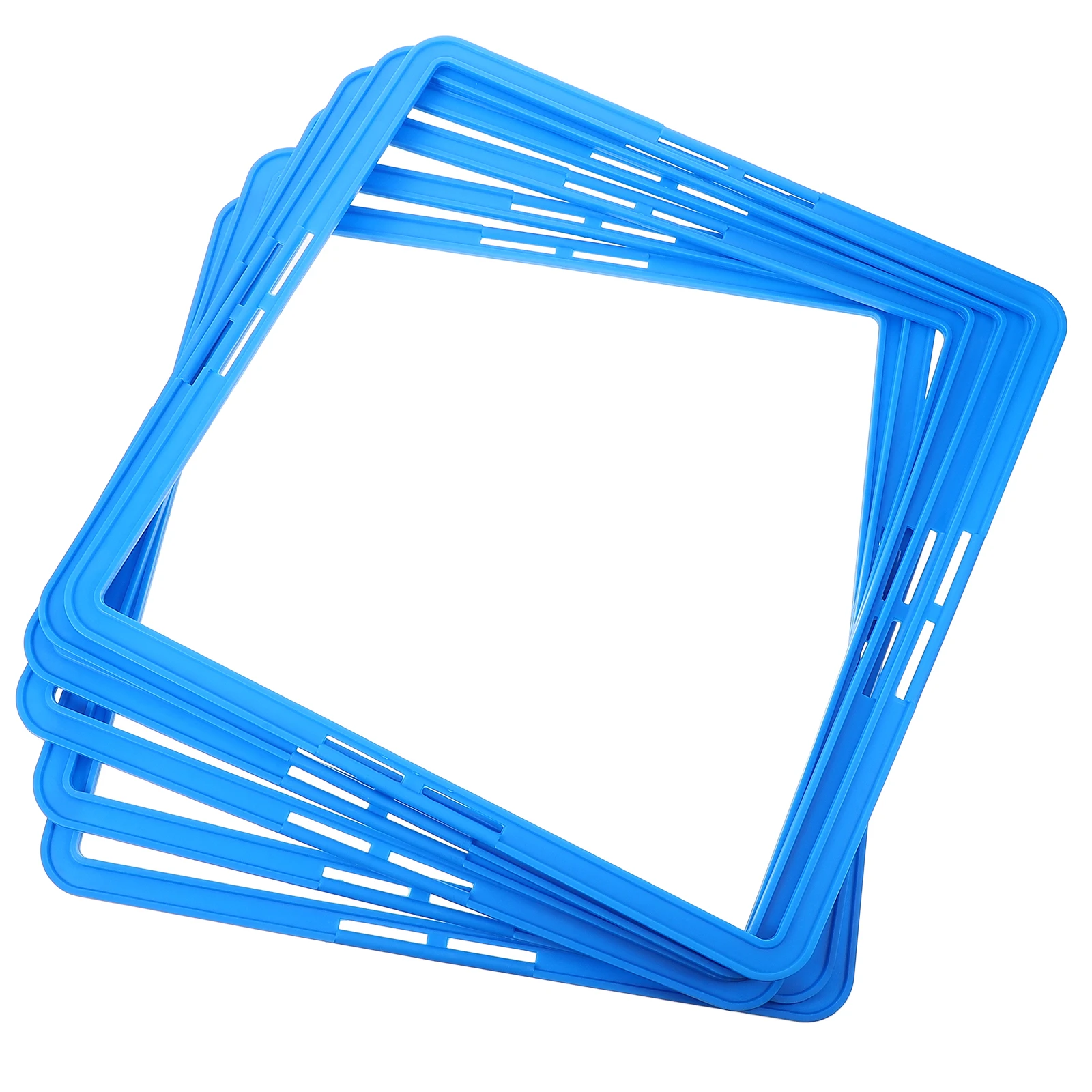 

6PCS Football Training Circle 43cm Square PP Soccer Equipment Speed Gymnastics Sport Ring Team Sports Tools
