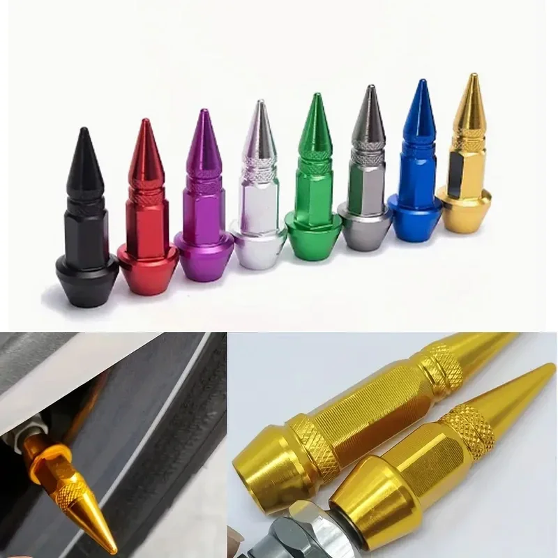 Tire Wheel Valve Caps 4/1pcs Universal Fits For Car Motorcycle Bike Wheel Tires Valves Tyre Stem Cap Air Airtight Cover amagi