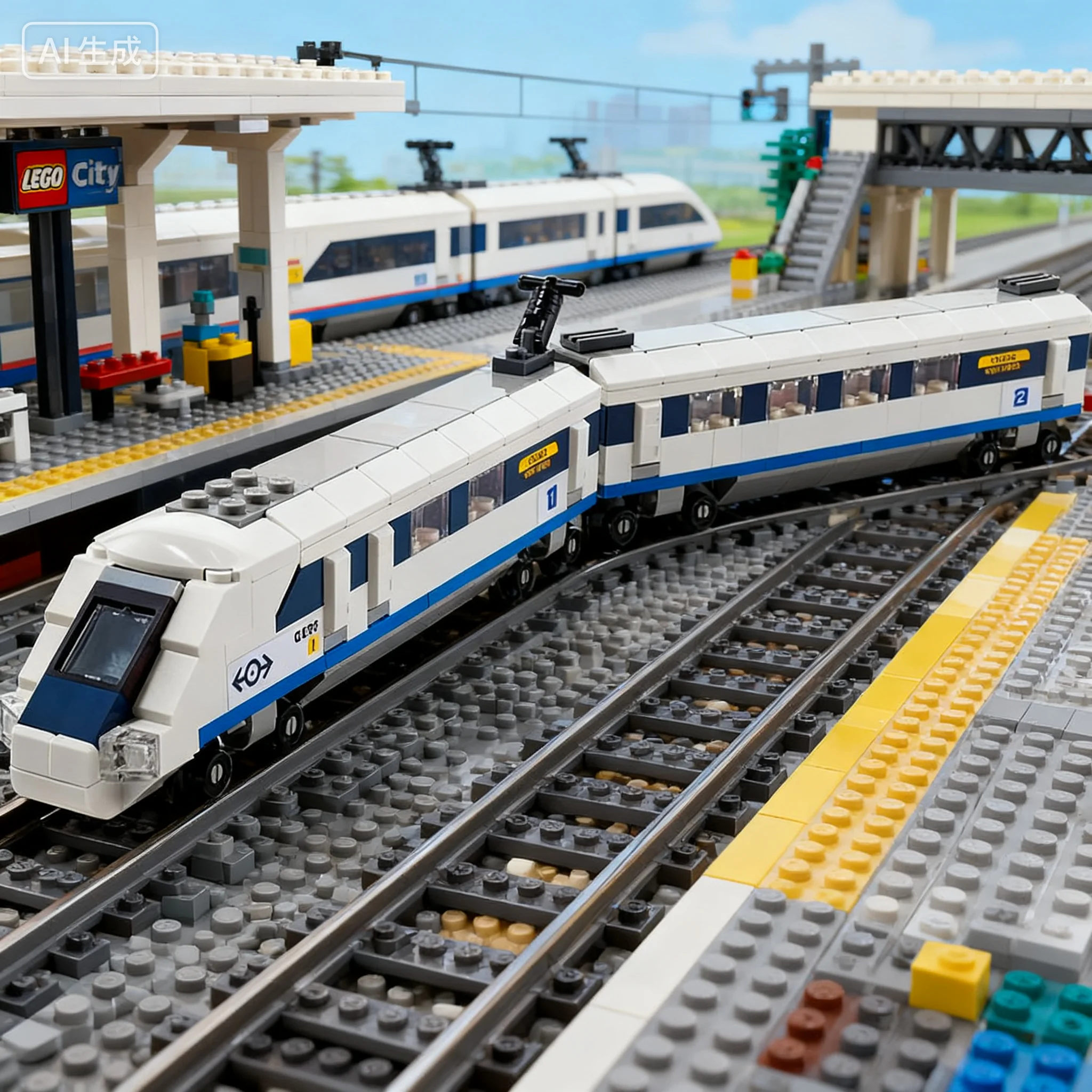 Lego Creative polyvalent série 40518 Train à grande vitesse garçons et filles assembler des blocs de construction jouet cadeau