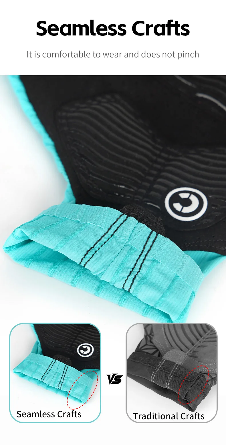 CXWXC Fahrradhandschuhe Vollfinger Fahrrad Sporthandschuhe Herren Damen Touchscreen Atmungsaktiv Fitnessstudio Motorrad Camping Wandern Fäustlinge – Detail 7