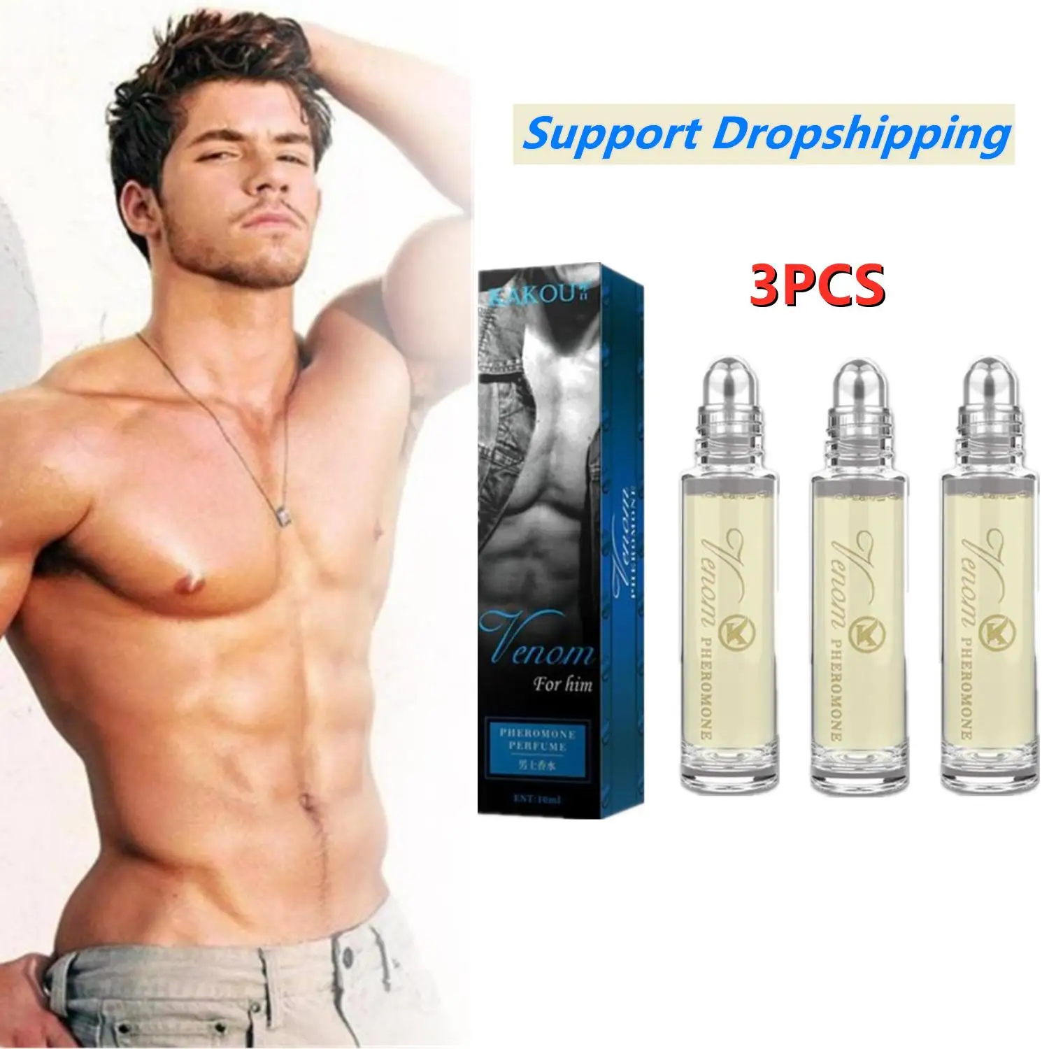 3PCS Pheromones Perfume For Men Attract Women Roll On Perfume Roll On Natural Men Fragrances Body Fragrances Anti Deodorant Oil