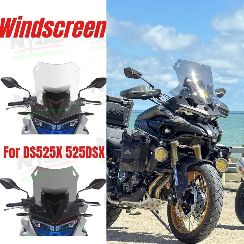 

Motorcycle Windscreen Motorcycle Clear Wind Deflector Viser Accessory for VOGE DS525X 525DSX 525 DSX525