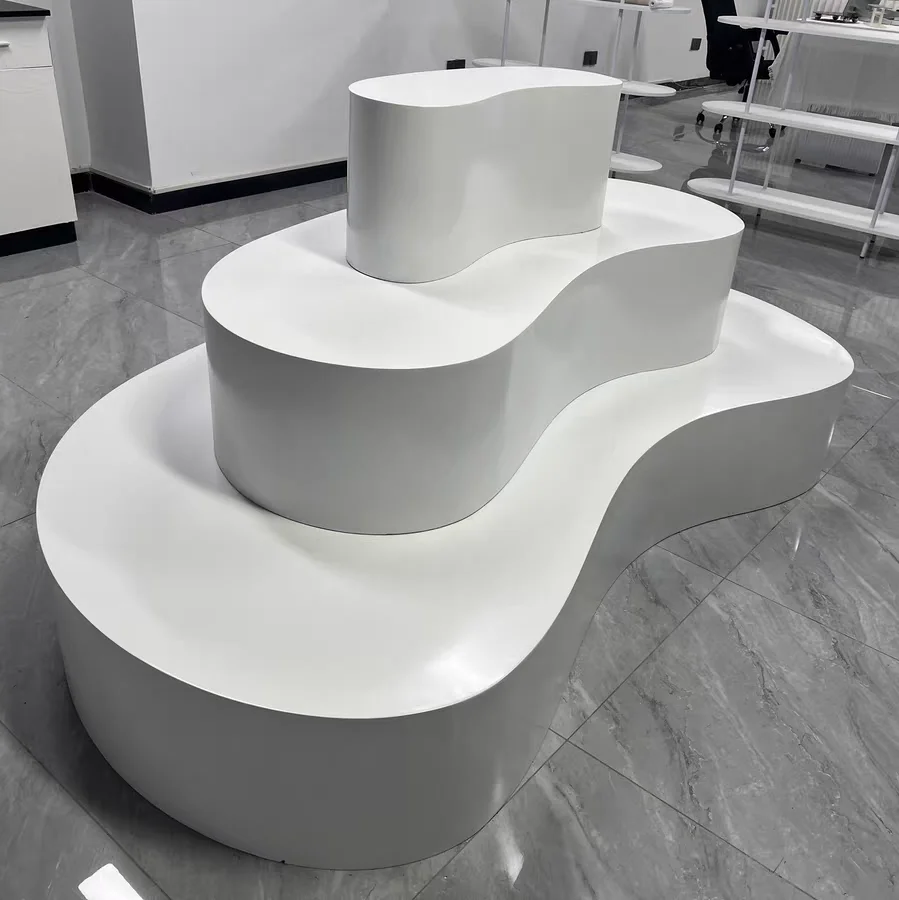 Table Cloud Shaped Terrace Flowing Clothing Flower Shop Display Cabinet Shoe Accessories Exhibition Stand Promotion Table