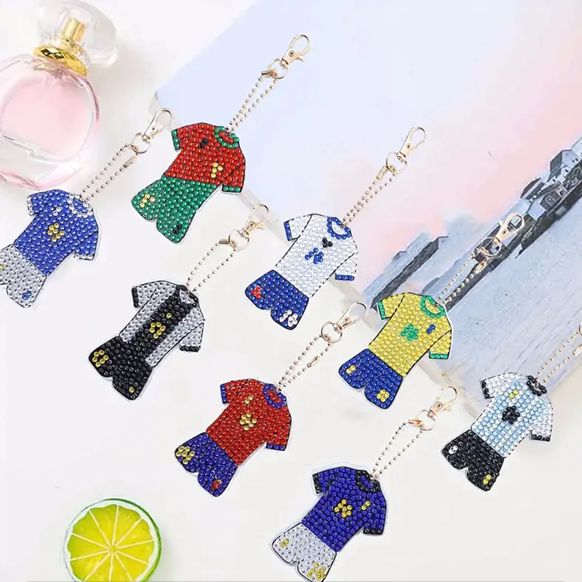 Diamond Painting DIY Creative Cartoon Keychain Double-sided Point Diamond Bag Pendant Acrylic Key Chain